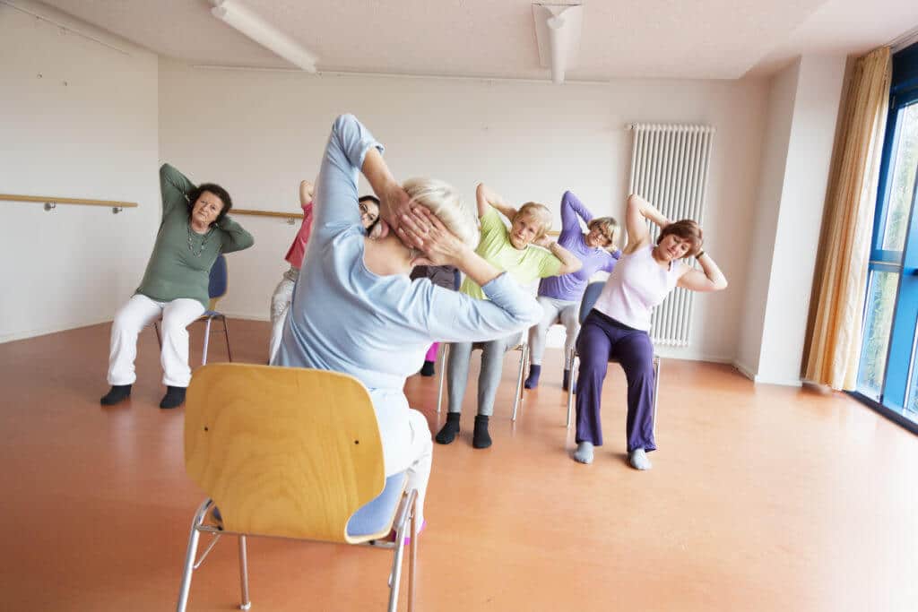 chair yoga class