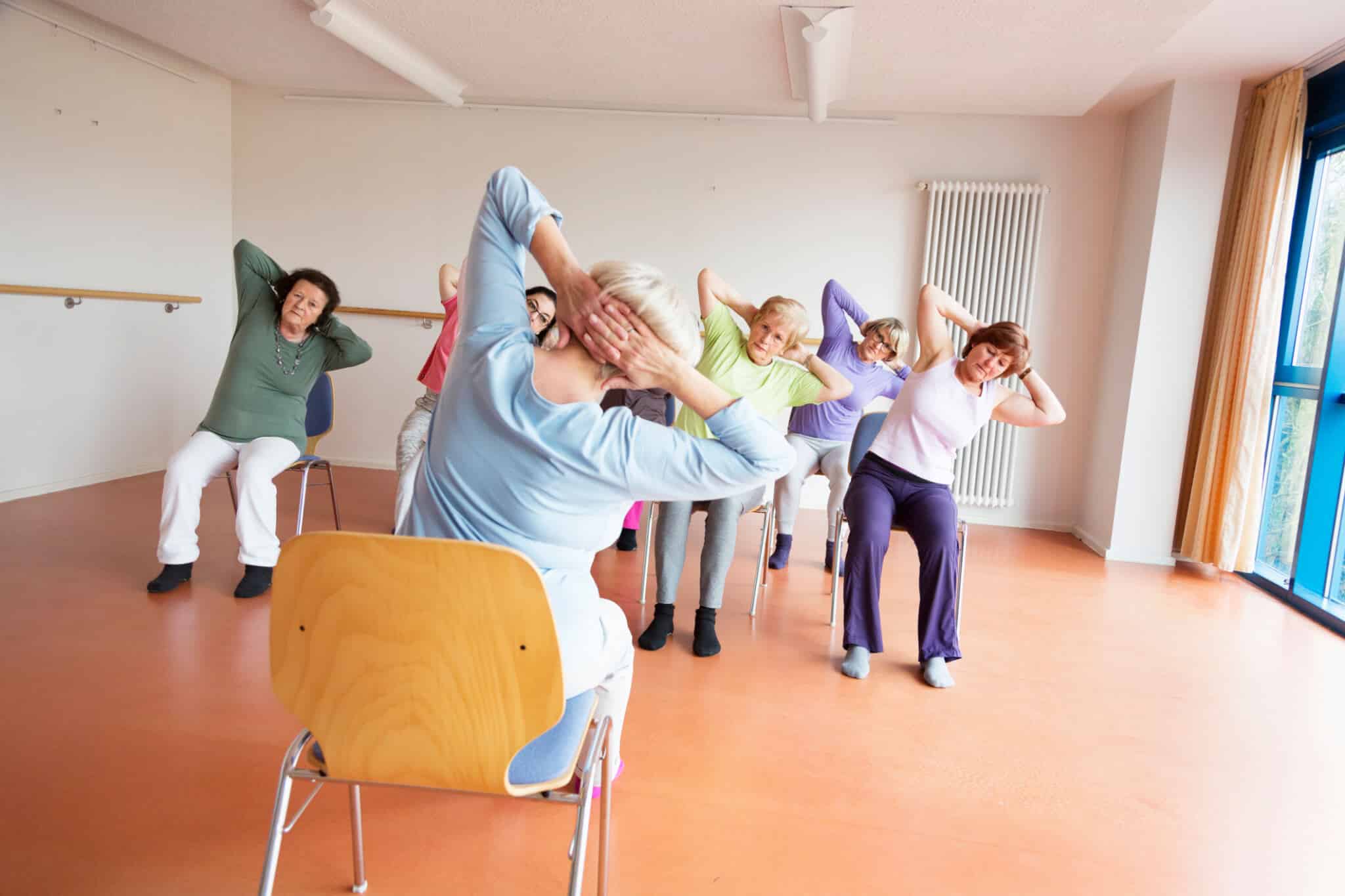 chair yoga class for seniors